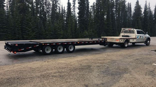 2015 26’ Load Trail Flat Deck (tri-axle with ramps)